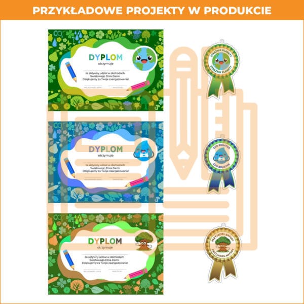 Światowy dzień ziemi - dyplomy i medale