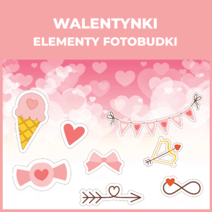 Walentynki - elementy fotobudki