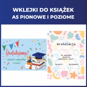 Wklejki do książek na koniec oku - format A5