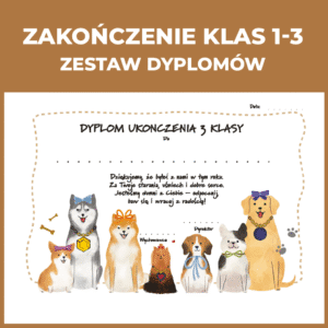 Zestaw dyplomów na zakończenie klas 1-3 - 2