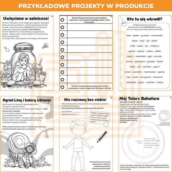 Zdrowe odżywianie - karty pracy - 46 stron - obrazek 3