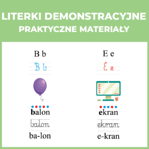 Alfabet demonstracyjny - praktyczne materiały