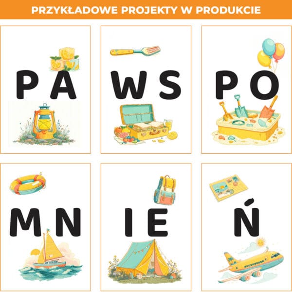 Wakacyjna mapa wspomnień - napis dekoracyjny - obrazek 3