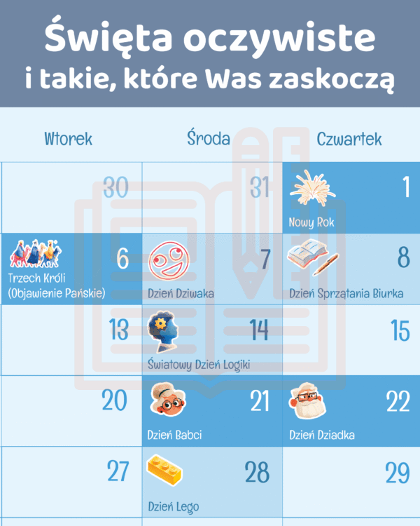 Kalendarz świąt nietypowych - gazetka klasowa - obrazek 3