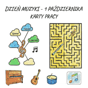 Dzień muzyki - karty pracy